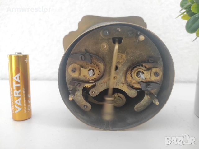 Стар немски месингов будилник L. Döring (1910–1925 г.) – работещ, снимка 5 - Антикварни и старинни предмети - 53939007