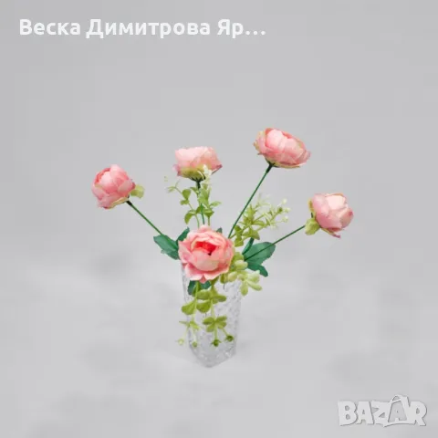 Изкуствени божури, снимка 2 - Изкуствени цветя - 50321900