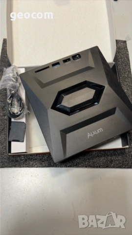 Външна Alxum 5in1 CD/DVD-RW записвачка USB v.3.0+Type-C (USB Hub,Черна), снимка 3 - Друга електроника - 54274045