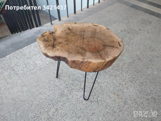 Масичка от шайба на орех , снимка 5 - Маси - 53914089