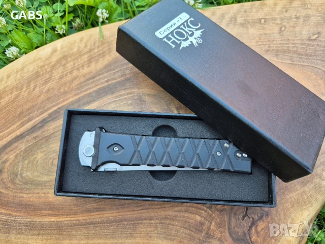 Руски сгъваем нож НОКС Ронин,дизайн А.Бирюков, снимка 3 - Ножове - 51273150