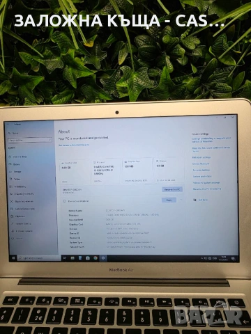 MacBook Air (2017) – Стилният дизайн на Apple с Windows 10, снимка 8 - Лаптопи за дома - 54236897