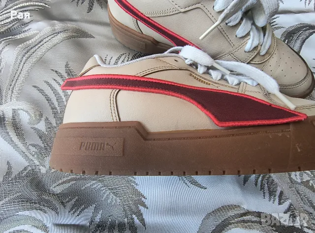 Puma, Спортни обувки CA Pro с контрасти, Бордо, Бял номер 42 , снимка 5 - Маратонки - 50095940