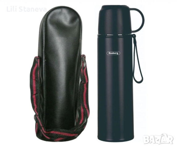 Термос с калъф Rosberg R52010FB – 500 мл., неръждаема стомана, двуслойна изолация., снимка 4 - Термоси - 51501901