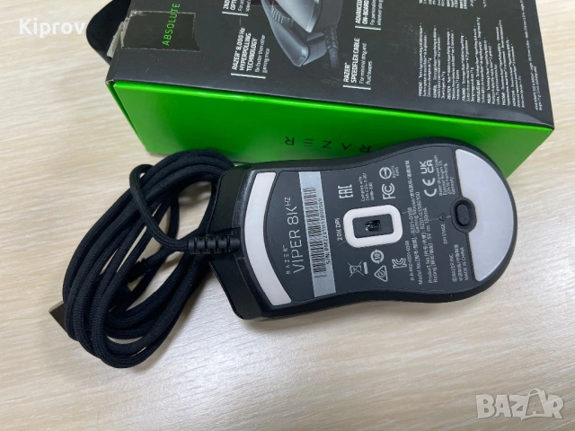 🎮 Razer Viper 8KHz – Геймърска мишка, снимка 5 - Клавиатури и мишки - 53353039