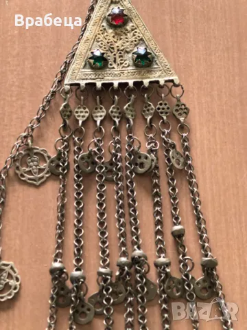 Възрожденски сребърен накит. Косичник, снимка 8 - Антикварни и старинни предмети - 50412551