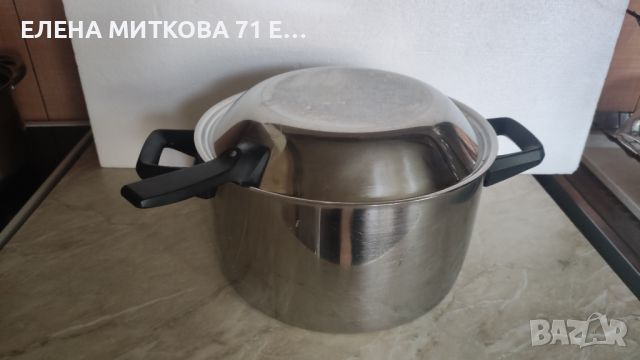 Масивна тенджера от неръждаема стомана с медно дъно 2 в 1, снимка 1 - Съдове за готвене - 45812523