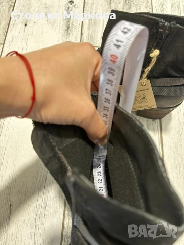 Нови черни боти-ест.кожа, снимка 3 - Дамски боти - 51063970