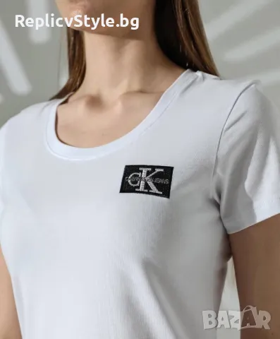 Дамска тениска Calvin Klein в 2 цвята , снимка 5 - Тениски - 49131745