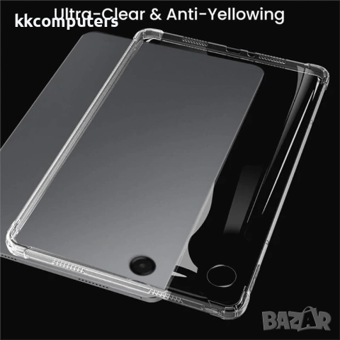 Прозрачен TPU калъф със скрийн протектор от закалено стъкло за Samsung Galaxy Tab A11 / A9, снимка 4 - Калъфи, кейсове - 54267422