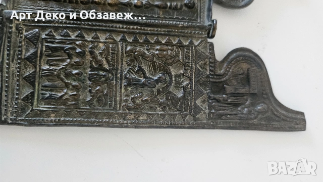 Икона Трептих 19 век, снимка 6 - Икони - 53751481