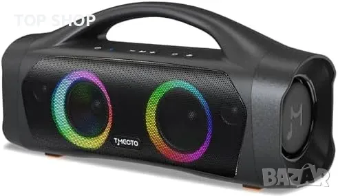 Bluetooth високоговорител TMECTO, 70 W, със стерео сдвояване/AUX/USB/Високоговорител, IPX7