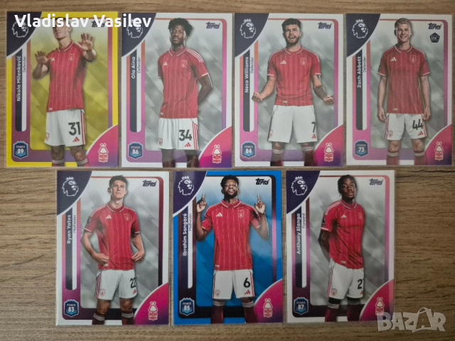 Topps Premier League 25/26 - базови, инсърти и паралели на отборите, снимка 7 - Колекции - 53637066