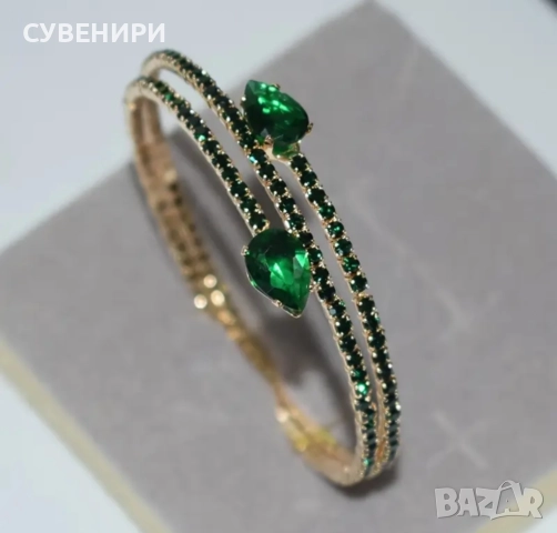 Елегантна гривна със синтетичен цирконий , снимка 6 - Гривни - 51918617