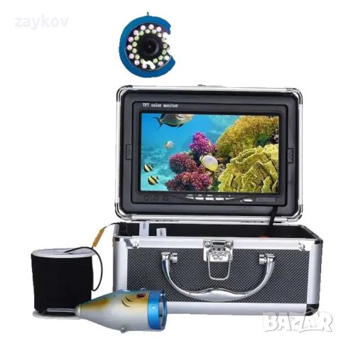 Подводна камера за риболов HD резолюция 1000TVL монитор 7 инча , снимка 1 - Такъми - 46072839