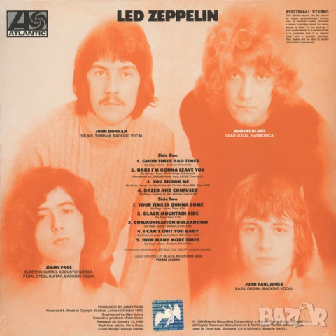 Грамофонни плочи Led Zeppelin ‎– Led Zeppelin, снимка 2 - Грамофонни плочи - 53479822