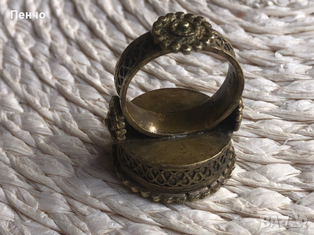 стар голям възрожденски пръстен, снимка 6 - Антикварни и старинни предмети - 49665241