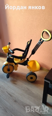 Триколка Beep Me! (жълта) с родителски контрол – Отлично състояние, снимка 2 - Детски велосипеди, триколки и коли - 52423196