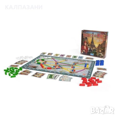 Настолна игра Ticket to Ride: Париж, снимка 2 - Игри и пъзели - 45961949