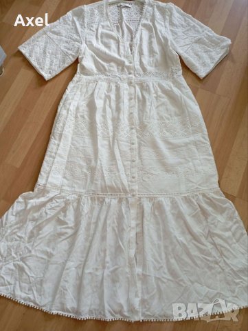Нова бяла 2-3ХЛ рокля, снимка 2 - Рокли - 45382967