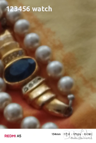 Старо красиво перлено колие, снимка 3 - Колиета, медальони, синджири - 53754637