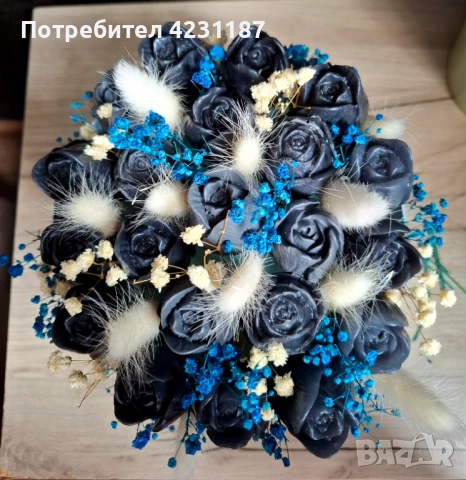 Сапунени рози, снимка 3 - Изкуствени цветя - 54206916