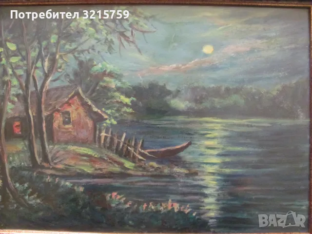Оригинална картина , масло , картон , 40х30см., снимка 2 - Картини - 50324695