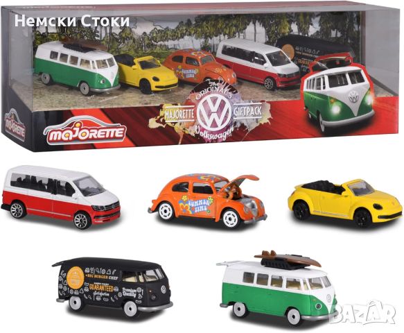 VW Volkswagen Подаръчен комплект 5 колички Majorette, снимка 1 - Колекции - 46070613