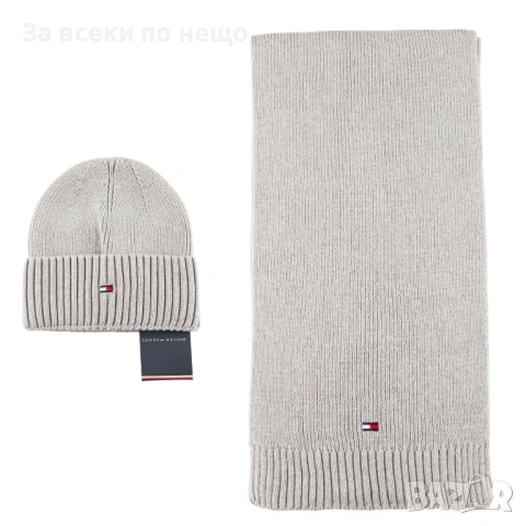 Tommy Hilfiger Комплект Зимен Шал И Зимна Шапка - Налични Различни Цветове Код SK429