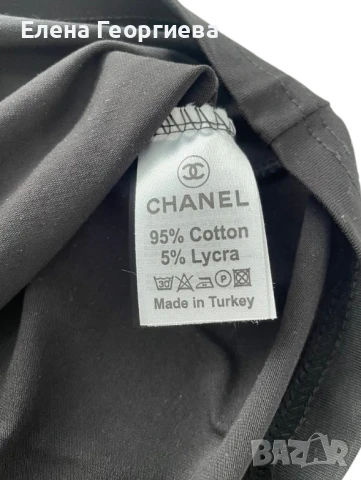 Дамска тениска CHANEL размер S, снимка 4 - Тениски - 50969549