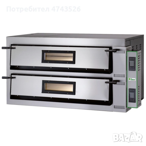 Електрическа пица фурна – 0.465 kW, с двойна камера, енергийна ефективност, подсилен корпус