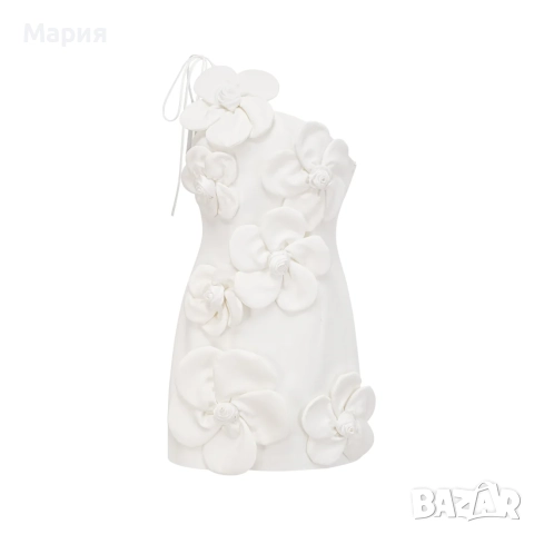 Бяла рокля Miss Rosier, снимка 2 - Рокли - 51861717