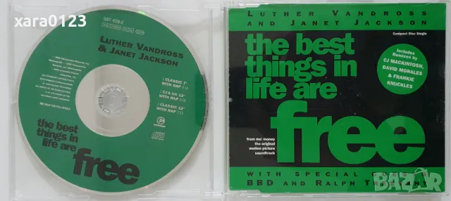 Luther Vandross & Janet Jackson – The Best Things In Life Are Free, Maxi-Single , снимка 1 - CD дискове - 49292433