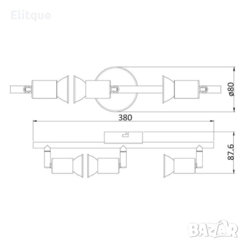 Спот  Jess, GU10 1 x 50W, снимка 2 - Други - 52853760