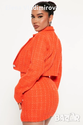 FASHION NOVA Комплект От Туид - Рокля и Сако, снимка 6 - Комплекти - 52485143