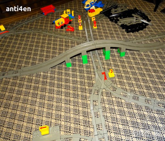 Лего Дупло - Влакове Lego Duplo Колекция с два локомотива, снимка 8 - Конструктори - 45864393