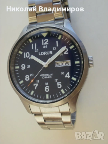 Lorus автомат часовник на Seiko голям мъжки ръчен часовник, снимка 3 - Мъжки - 53610344
