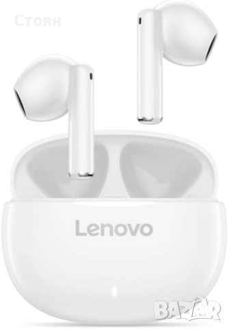 Безжични слушалки Lenovo E310, бели – GXD1Q65145, снимка 2 - Слушалки, hands-free - 51995479
