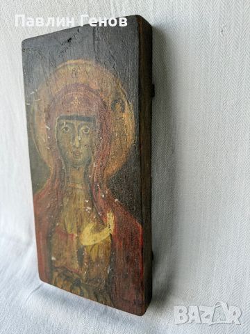 Много Стара икона , 31.5 х 16см , Антика, снимка 3 - Антикварни и старинни предмети - 45543883
