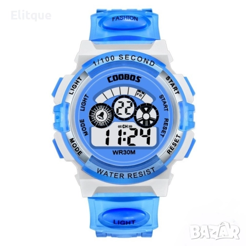 Мултифункционален детски водоустойчив до 30 метра часовник. 