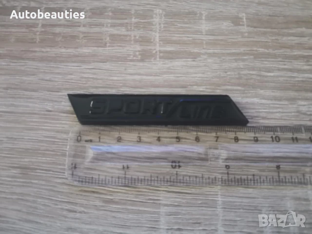 Skoda Sportline черен гланц емблема , снимка 2 - Аксесоари и консумативи - 51165286