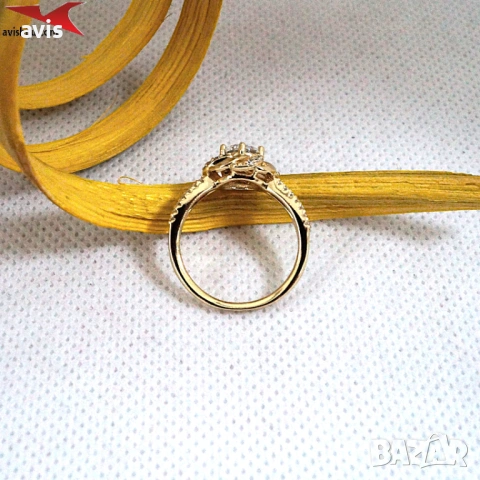 Пръстен с 14К златно покритие 224849, снимка 3 - Пръстени - 53690800