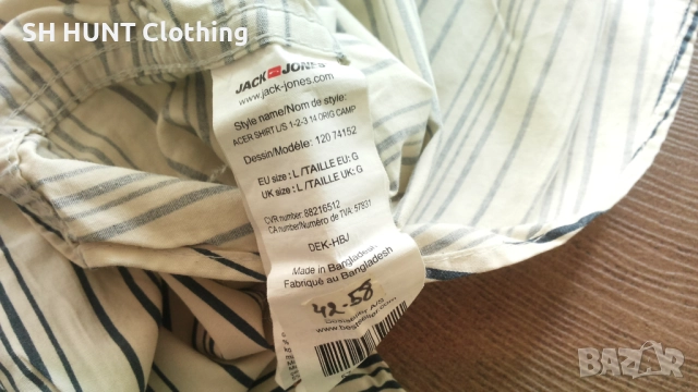 Jack & Jones ACER Shirt размер L мъжка риза 42-58, снимка 12 - Ризи - 52728219