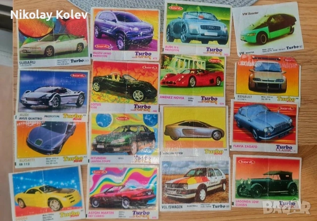 Картинки от дъвки Турбо - Turbo, снимка 7 - Колекции - 53182076