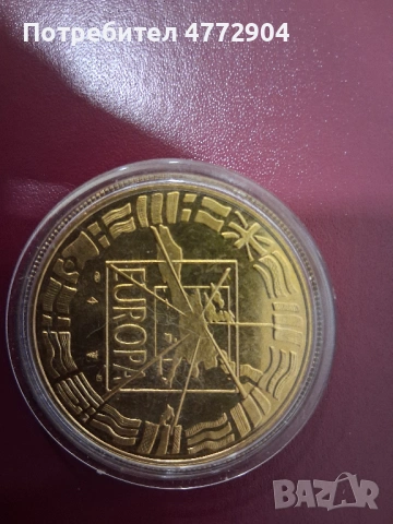 плакет/медал/монета Euro Parite, снимка 3 - Нумизматика и бонистика - 54114156