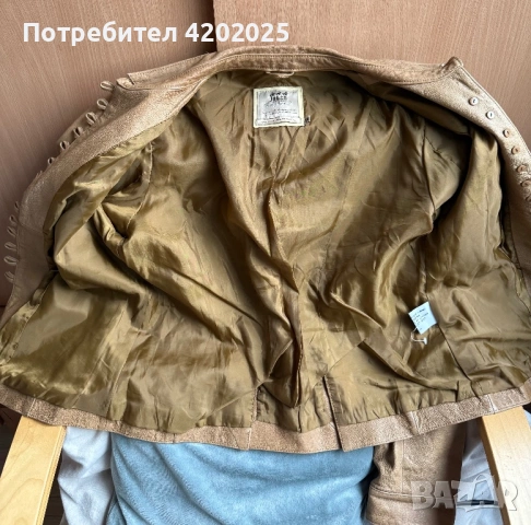 Уникално дамско кожено яке 100% естествена кожа Guess Liu Jo Moschino Michael Kors, снимка 8 - Якета - 54272617