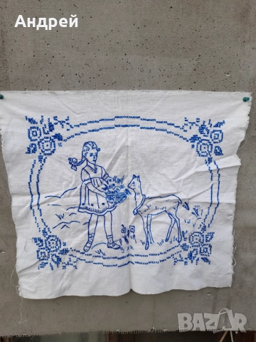 Стара бродирана Калъфка за възглавница #24, снимка 2 - Антикварни и старинни предмети - 52949370