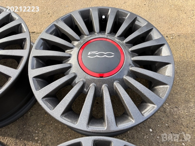 4 броя алуминиеви джанти за Fiat 500 15, снимка 8 - Гуми и джанти - 52773654