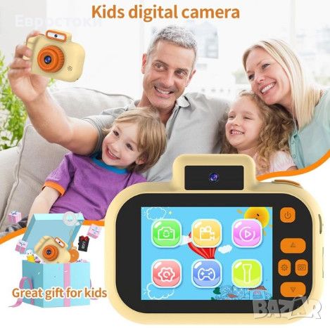 Детски цифров фотоапарат Kids Camera H7, вградена светкавица, снимка 7 - Образователни игри - 45604590