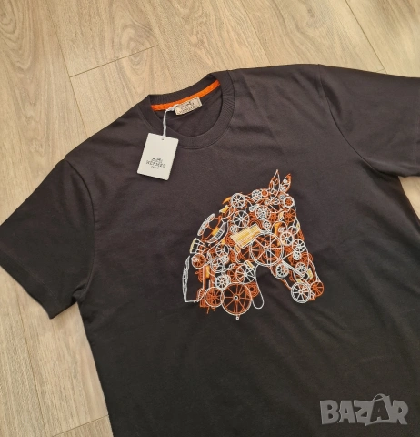 Страхотна мъжка тениска HERMES размер S M L XL 2XL , снимка 3 - Тениски - 53556715